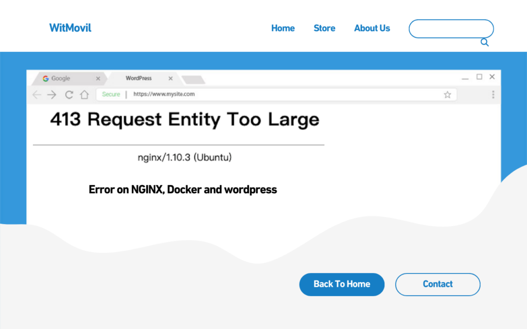 413 Request Entity Too Large in Docker