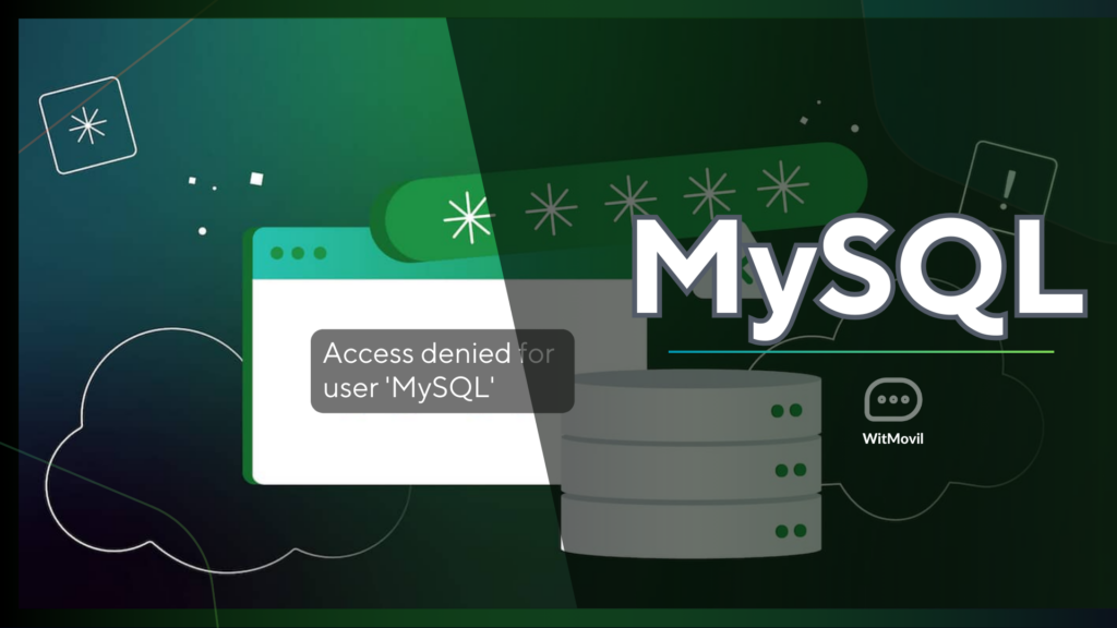 Access denied for user 'MySQL'